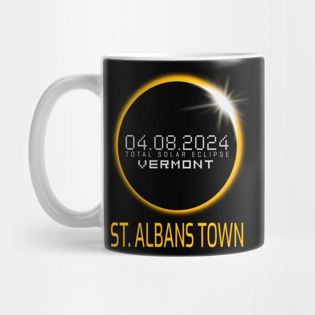 ST. ALBANS TOWN Vermont Total Solar Eclipse April 8 2024 by TeeaxArt